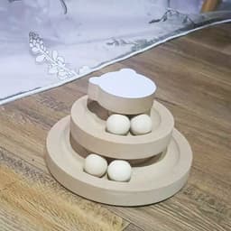 image-Cat Toys From Solid Wood Cat Turntable Bite-resistant Funny Cat Stick Cat Supplies