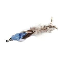 image-Steel Wire Feather Funny Cat Stick Long Rod