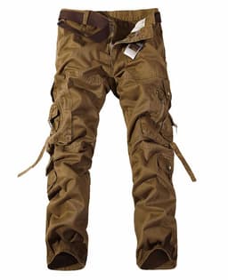 image-Men's Multi-pocket Cargo Pants Washed Hot Sale Cargo Pants