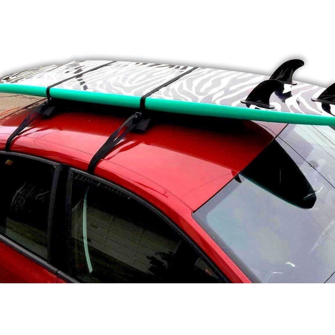 image-Dorsal Universal Soft Racks with Car Roof Pads Tie Down Straps Storage