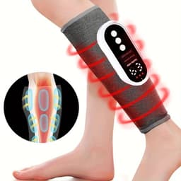 image-Cordless Air Compression Leg Massager with Heating Function(Grey)