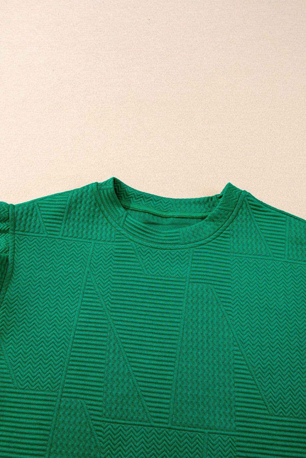 image-Skobeloff Textured Ruffle Split Top & Shorts Set