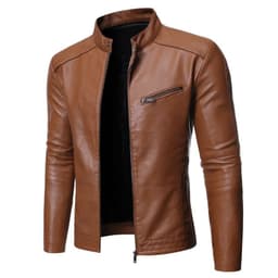 image-New European And American Men's Motorcycle Leather Jackets