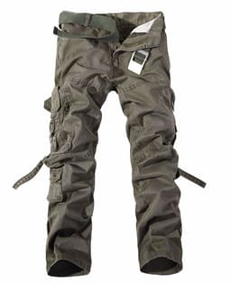 image-Men's Multi-pocket Cargo Pants Washed Hot Sale Cargo Pants