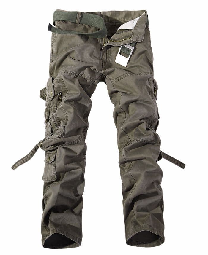 image-Men's Multi-pocket Cargo Pants Washed Hot Sale Cargo Pants