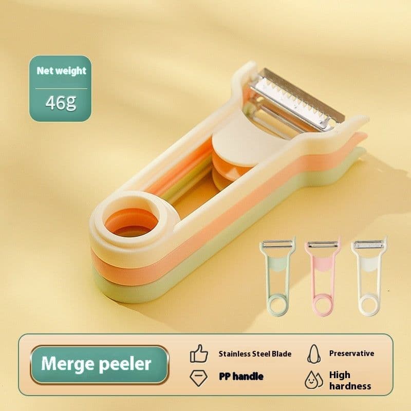 image-3 In 1 Cheese Grater Portable Handheld Stainless Steel Vegetable Grater Kitchen Tools Efficient Food Graters Home Kitchen Gadgets