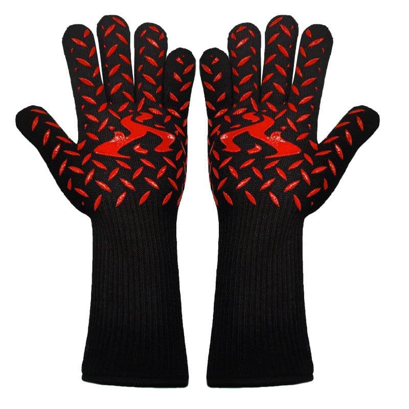 image-Spot Heat Insulation Barbecue Kitchen Baking Thick And High Temperature Resistant Oven Anti-scald Microwave Oven Gloves
