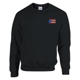 image-Sweat-shirt Drapeau de Porto Rico en broderie