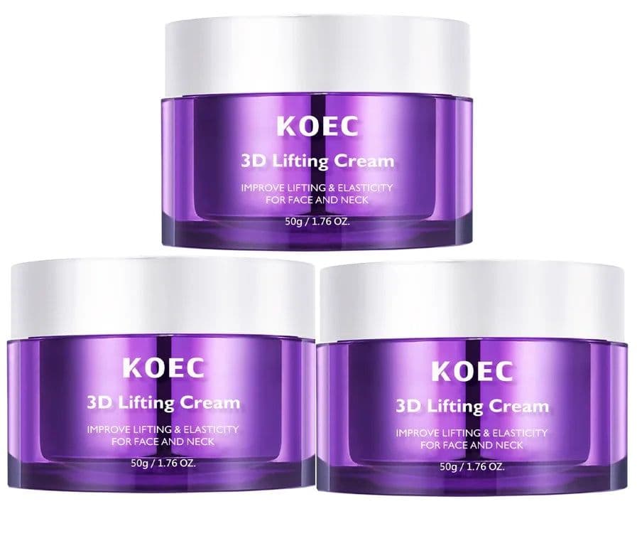 image-3D Face & Neck Lifting Cream,Skin Deep Hydration Firming Moisturizing Nourishing Anti-Aging,Improve Elasticity,Korean Skincare
