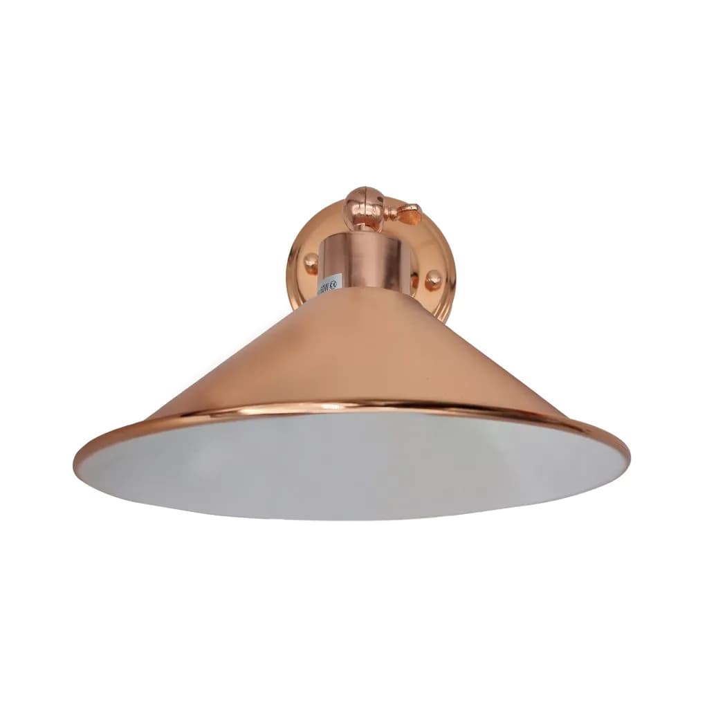 image-Vintage Industrial Rose Gold Retro Wall light Sturdy Metal Lamp Shade Lights Classic Style Electroplated Finish E27 lamp