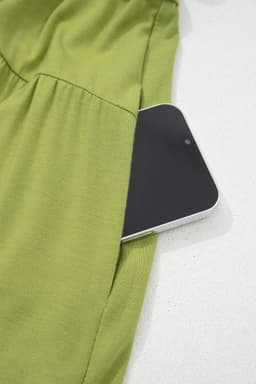 image-Fern Green V Neck Cap Sleeve Maxi Dress