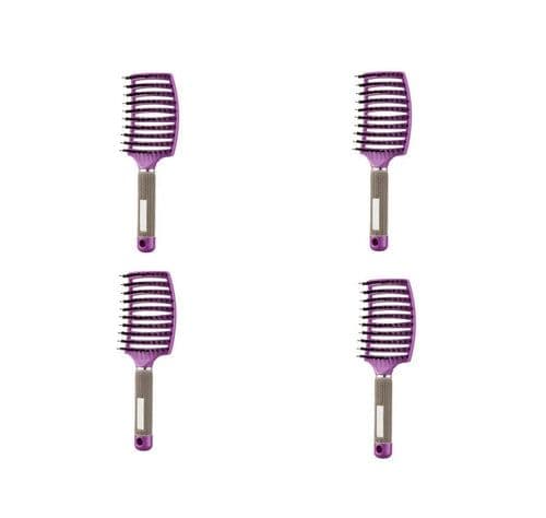image-Bristle Hair Brush - Detangler Massage Comb