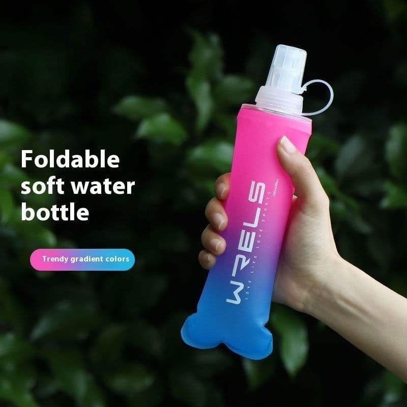 image-Foldable Soft Water Bottle Outdoor Sports Silicone Cup For Water