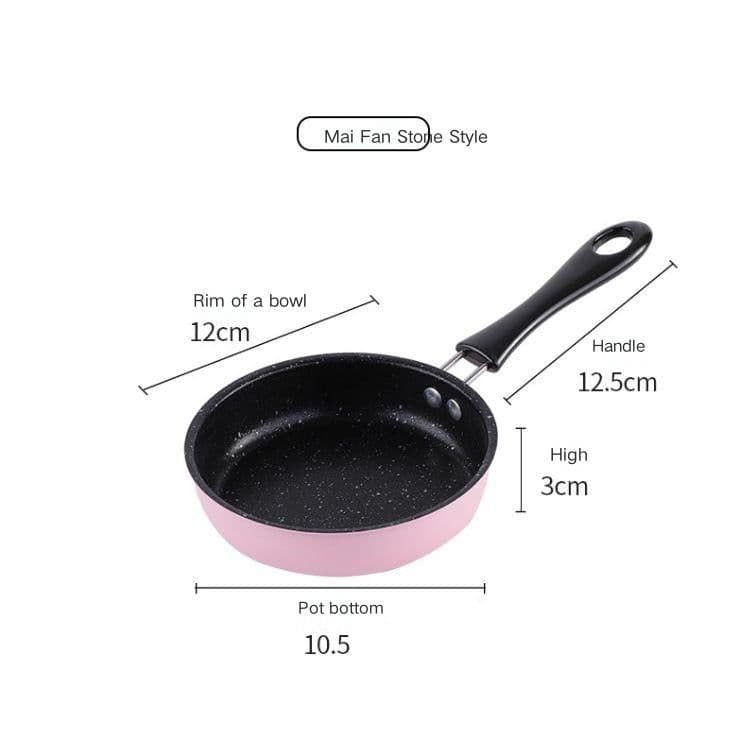 image-Mini Pan Non-stick Frying Pan Egg Frying Pan Kitchen Candy Toy Real Cooking Children Small Pot