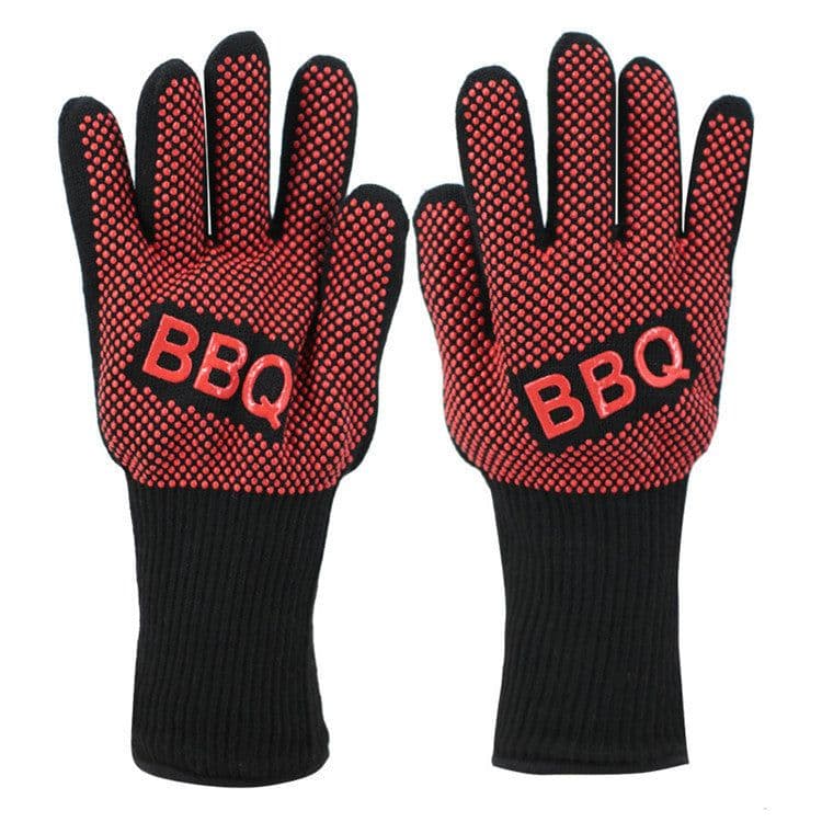 image-Spot Heat Insulation Barbecue Kitchen Baking Thick And High Temperature Resistant Oven Anti-scald Microwave Oven Gloves