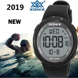 image-GOLDEN Sports Classics Men Relogio Masculino LED Digital Diving Swimming Reloj Hombre Acrylic Mirror Sumergible Wristwatch NY