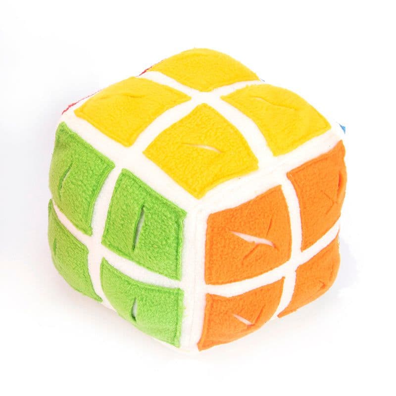 image-Pet Rubik's Cube Sniffing Toy Difficult Rubik's Cube Snuffle Toy Cat Dog Puzzle Hidden Food Cube Ball