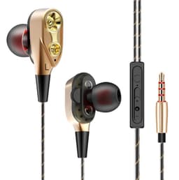 image-Metal In-ear Wire-controlled Music Small Headphones