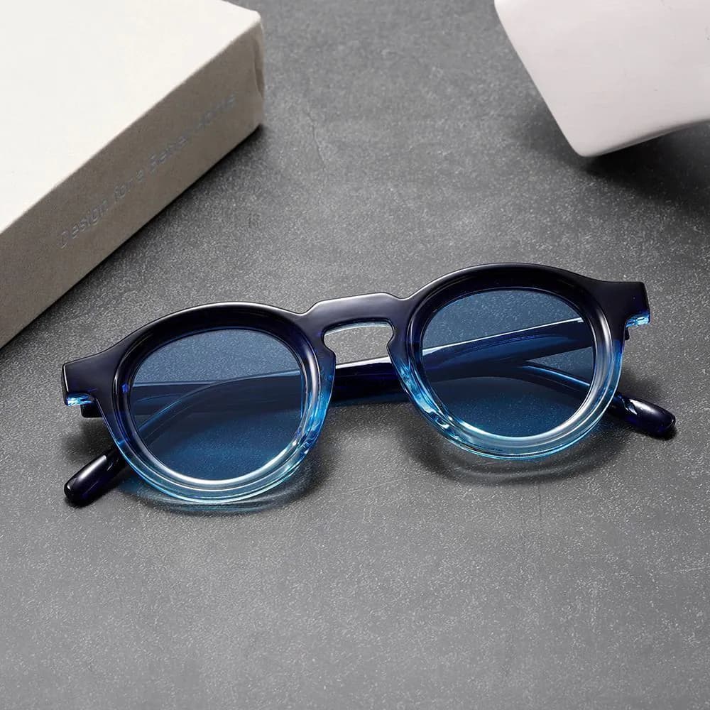 image-Retro Round Small Frame High Sense Men's And Women's Sunglasses
