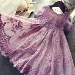 image-Autumn And Winter Explosions Hollow Children's Skirt Lace Long-sleeved Girls White Princess Dress Irregular Dress