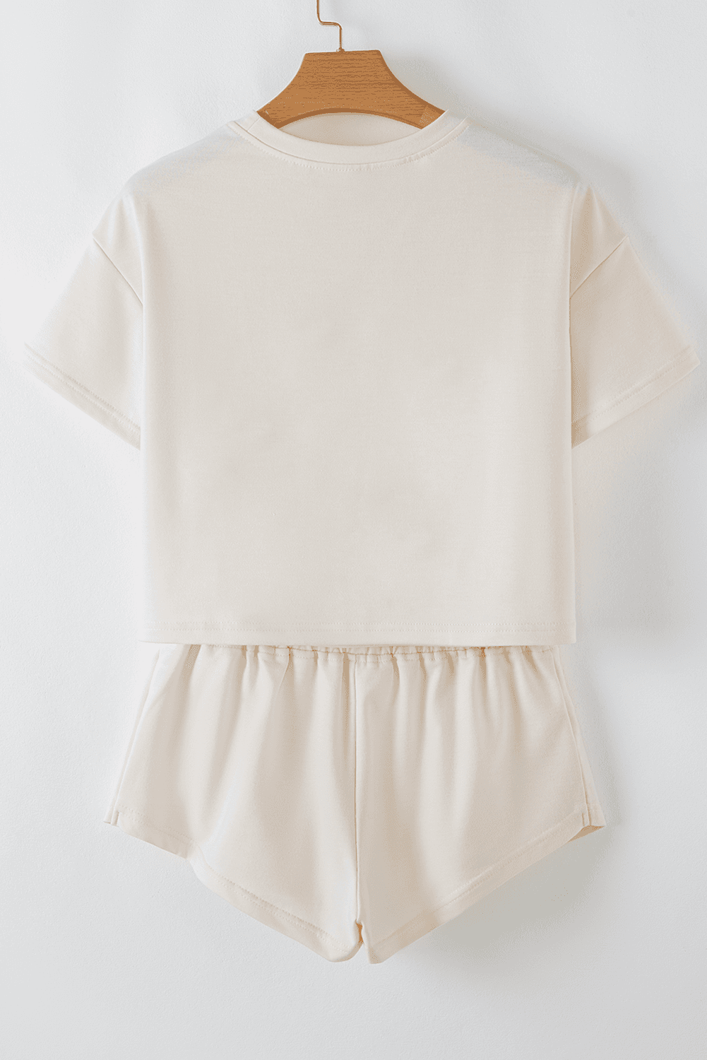 image-Beige Game Day Graphic Tee and Skort 2 Piece Set