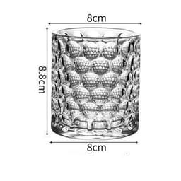 image-Embossed Bead Point Cup Glass Classical Water Cup High-Value Juice Cup Ins Wind Beverage Water Cup