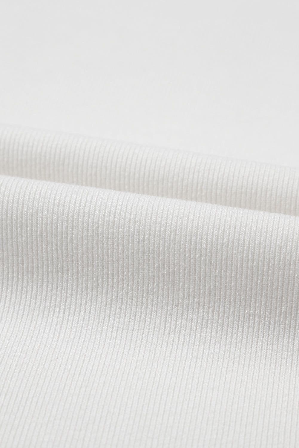 image-Contrast Ricrac Floral Sleeve Top - White (57 characters)