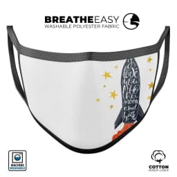 image-I Love You To The Moon And Back - Made in USA Mouth Cover Unisex