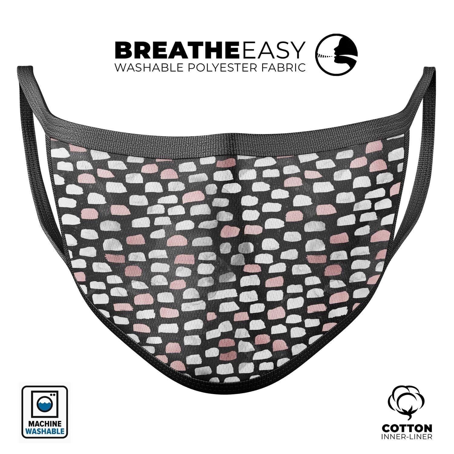 image-Karamfila Marble & Rose Gold v6 - Made in USA Mouth Cover Unisex