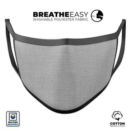 image-Light Gray Scratched Fabric Pattern - Made in USA Mouth Cover Unisex