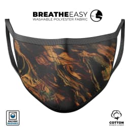 image-Liquid Abstract Paint Remix V50 - Made in USA Mouth Cover Unisex