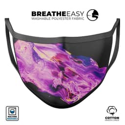 image-Liquid Abstract Paint V76 - Made in USA Mouth Cover Unisex Anti-Dust