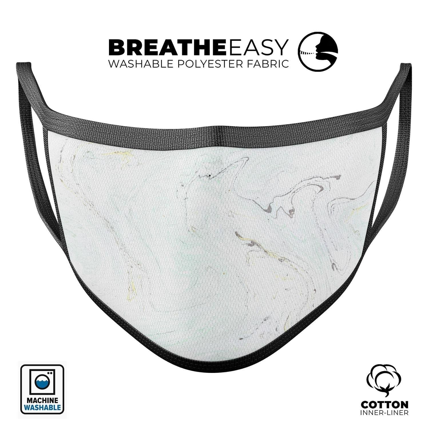 image-Marble Textures 21 - Made in USA Mouth Cover Unisex Anti-Dust Cotton