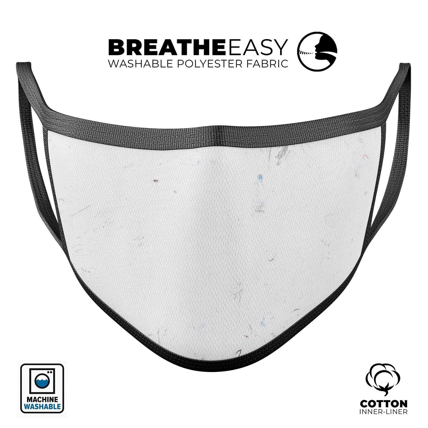 image-Marbleized Light Gray - Made in USA Mouth Cover Unisex Anti-Dust