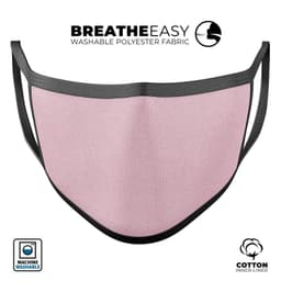 image-Baby Pink Solid Surface - Made in USA Mouth Cover Unisex Anti-Dust