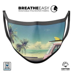 image-Beach Trip - Made in USA Mouth Cover Unisex Anti-Dust Cotton Blend