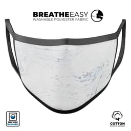 image-Mixtured Blue and Gray 19 Textured Marble - Made in USA Mouth Cover