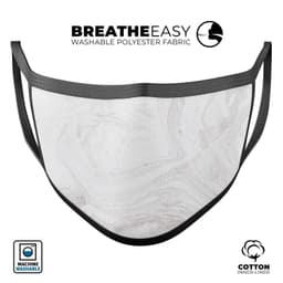 image-Mixtured Gray 40 Textured Marble - Made in USA Mouth Cover Unisex