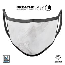 image-Mixtured Gray v10 Textured Marble - Made in USA Mouth Cover Unisex