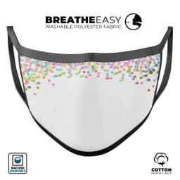 image-Multicolor Dots Have Risen - Made in USA Mouth Cover Unisex Anti-Dust