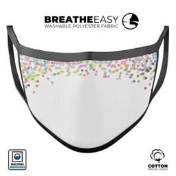 image-Multicolor Dots Have Risen - Made in USA Mouth Cover Unisex Anti-Dust