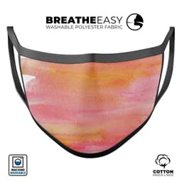 image-Pink 1973 Absorbed Watercolor Texture - Made in USA Mouth Cover Unisex