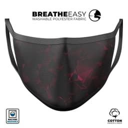 image-Pink Geometric V11 - Made in USA Mouth Cover Unisex Anti-Dust Cotton