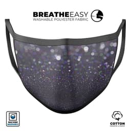 image-Purple and blavck Unfocused Orbs of Light - Made in USA Mouth Cover