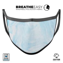 image-Blue 191 Textured Marble - Made in USA Mouth Cover Unisex Anti-Dust