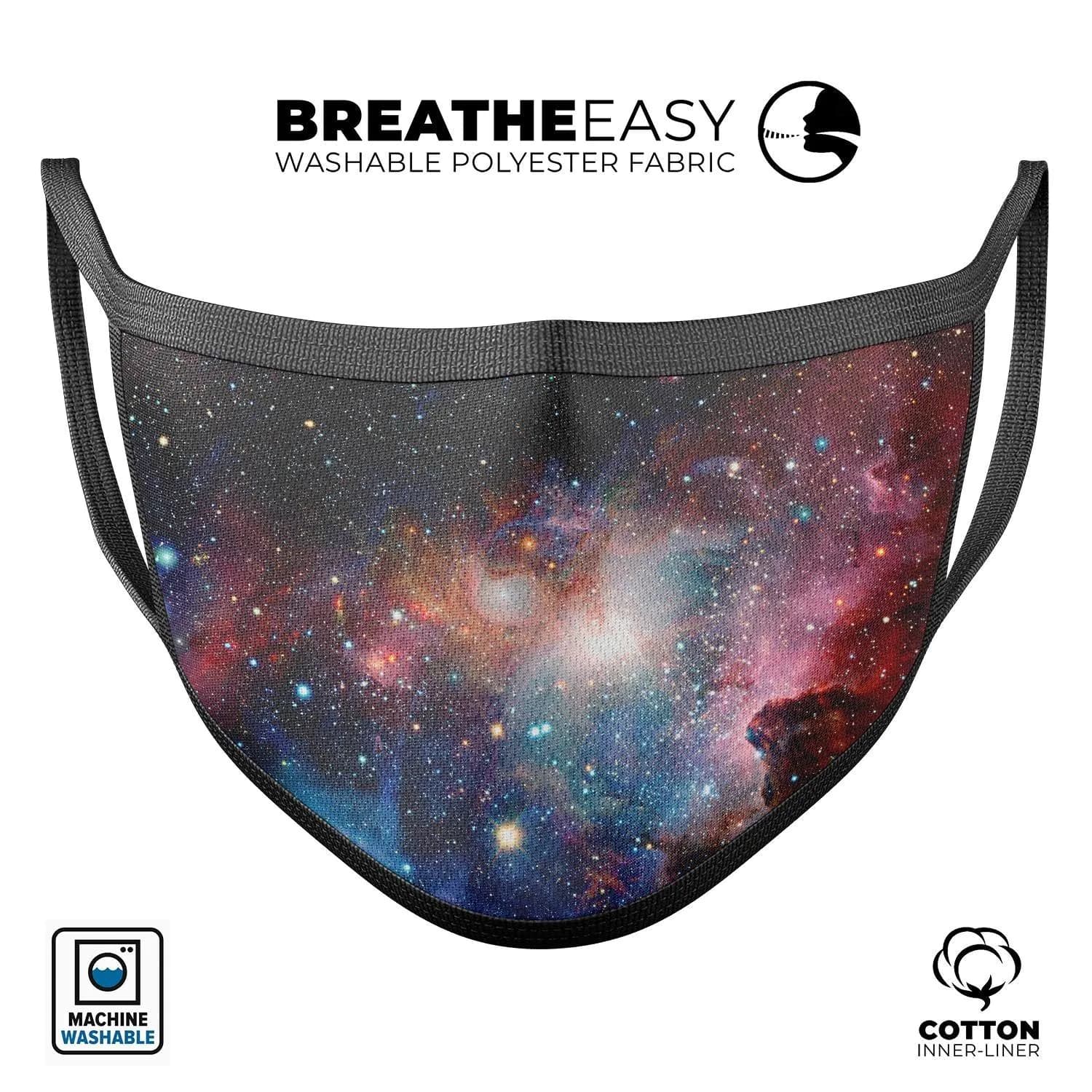 image-Colorful Galaxy V492 - Made in USA Mouth Cover Unisex Anti-Dust Cotton