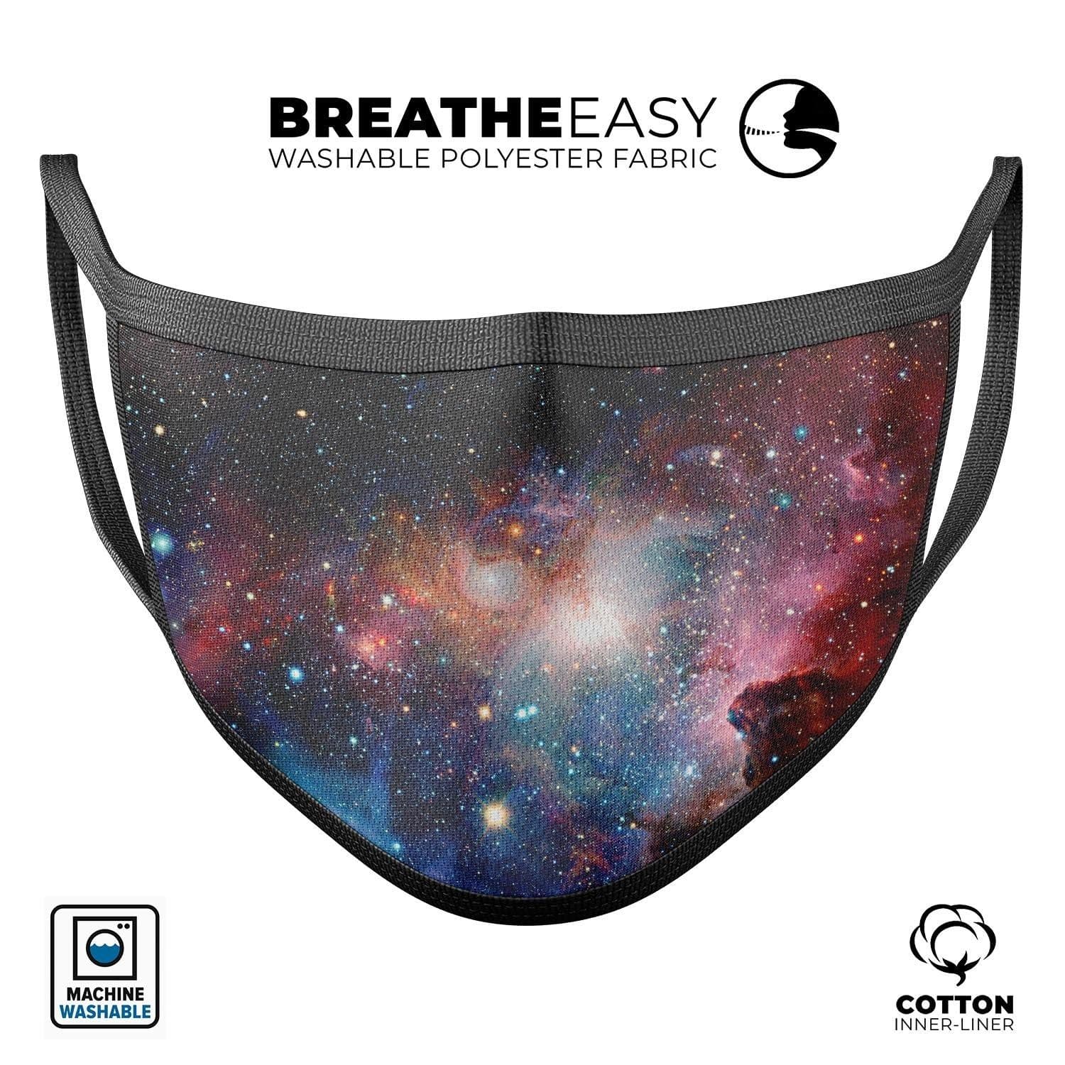 image-Colorful Galaxy V492 - Made in USA Mouth Cover Unisex Anti-Dust Cotton
