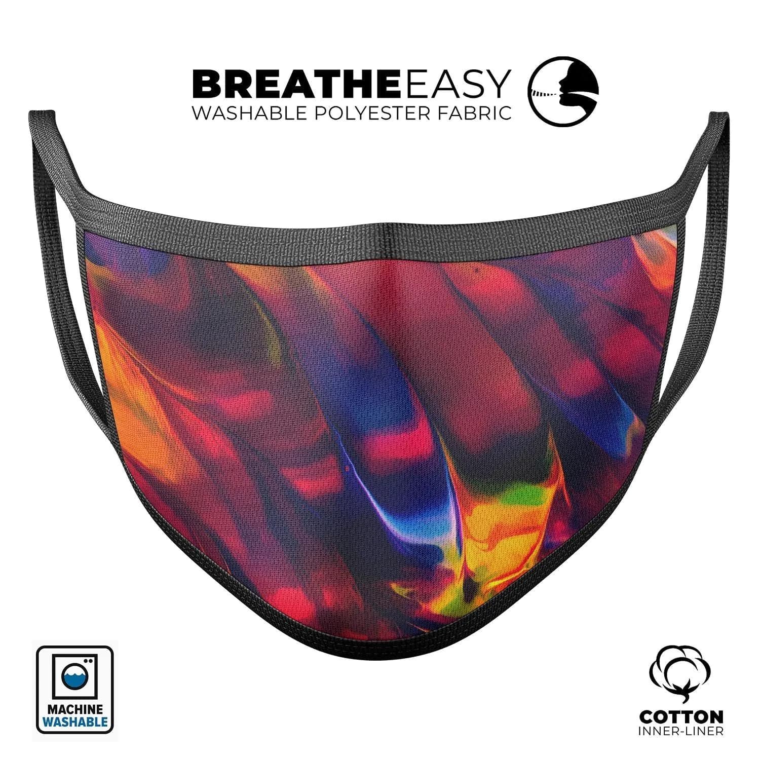 image-Blurred Abstract Flow V13 - Made in USA Mouth Cover Unisex Anti-Dust
