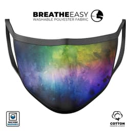 image-Dark 9711 Absorbed Watercolor Texture - Made in USA Mouth Cover Unisex