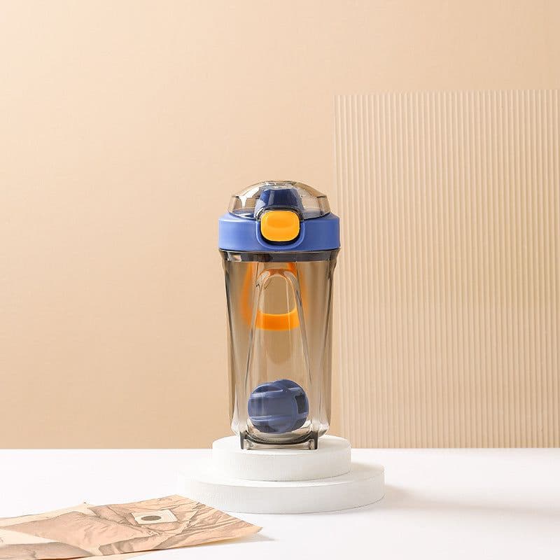 image-Large Capacity Portable Bounce Cover Sports Fitness Shake Cup Water Cup
